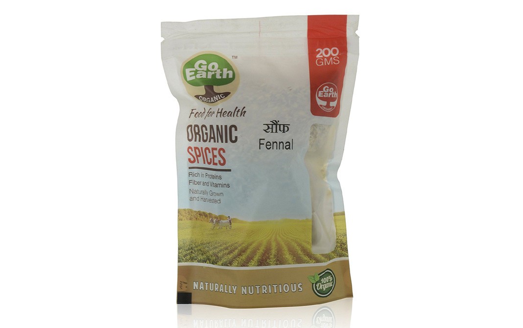 Go Earth Organic Fennel    Pack  200 grams